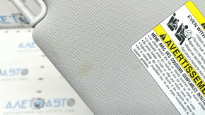 Right visor for Subaru Forester 17-18 SJ, gray, for camera, without hook, with backlight, dry-cleanable