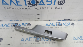Rear left window lift control trim for Toyota Prius V 12-17, gray, scratches