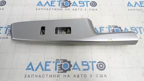 Front right door window control trim for Toyota Prius V 12-17, gray, scratches