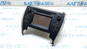Display radio disc player Toyota Camry v55 15-17 usa scratches, worn buttons, broken mount