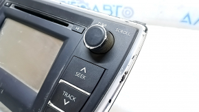 Display radio disc player Toyota Camry v55 15-17 usa scratches, worn buttons, broken mount