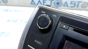 Display radio disc player Toyota Camry v55 15-17 usa scratches, worn buttons, broken mount