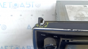 Display radio disc player Toyota Camry v55 15-17 usa scratches, worn buttons, broken mount