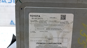 Display radio disc player Toyota Camry v55 15-17 usa scratches, worn buttons, broken mount
