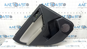 Door trim card rear left Subaru Forester 17-18 SJ black with gray insert cloth, armrest leather gray