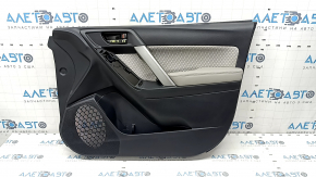 Subaru Forester 17-18 SJ front right door panel, black with gray cloth insert, gray leather armrest, with handle, with gray overlay, for cleaning