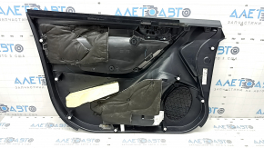 Subaru Forester 17-18 SJ front right door panel, black with gray cloth insert, gray leather armrest, with handle, with gray overlay, for cleaning