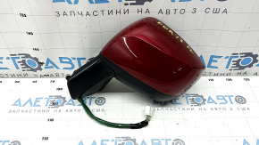 Left side mirror assembly for Subaru Forester 17-18 SJ, 11 pins, heated, BSM, red