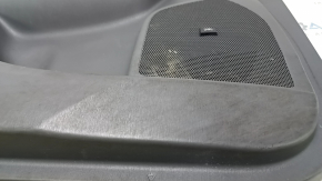 Door trim, front left, Toyota Prius V 12-14, dark gray, dark gray leather insert, for JBL speakers, with handle, scratches, worn