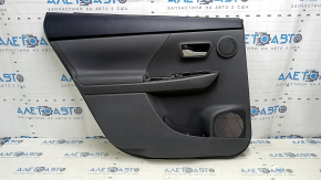 Door trim, rear left, Toyota Prius V 12-14, dark gray, dark gray leather insert, JBL, with handle, scratches, dented, scratch on the handle
