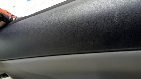 Door trim, rear right card, Toyota Prius V 12-14, dark gray, dark gray leather insert, under JBL, with handle, scratches, dented, scratch on the handle, crack in the fastener