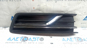 Front bumper grille, right side, VW Passat b8 16-19 USA, without fog lights, sand, broken mount