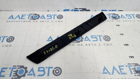 Rear left outer door sill trim for Toyota Prius V 12-17, black, worn
