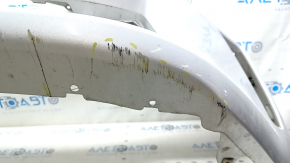 Bare front bumper for Toyota Prius V 12-14 pre-restored, with parking sensors and a washer, silver, scratches