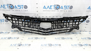 Radiator grille Toyota Prius V 12-14 pre-restyling, sand on chrome, bumps
