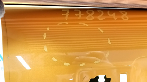 The door is bare, front right, Ford Bronco Sport 21-25, orange SB, bumper, dents