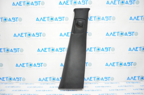 Right center pillar trim, upper belt, Jeep Cherokee KL 14-23, black structure, scratches