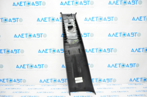 Right center pillar trim, upper belt, Jeep Cherokee KL 14-23, black structure, scratches