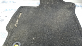 Set of floor mats for Toyota Prius V 12-17, black, cloth, for cleaning