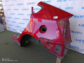 Quarter wing rear left Toyota Prius 30 10-15 on the body, red, pokes