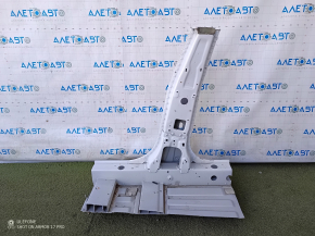 Tesla Model S 12-20 center right pillar, no inner tube, sawn off, aluminum panel, butts