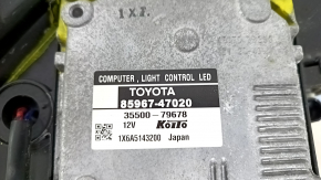 Right front headlight assembly for Toyota Prius V 12-14 pre-restored LED, polished, scratches, nicks