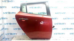 Nissan Leaf 13-17 rear right door assembly, red NAH bumper