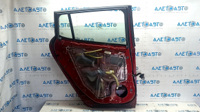 Rear left door assembly Nissan Leaf 13-17 red NAH, scratched