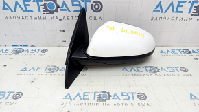 Left side mirror assembly Kia Niro 17-22, 3 pins, white, sand, bumps, scratches