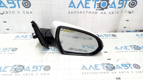 Right side mirror assembly Kia Niro 17-22, 3 pins, white, scratches, sand