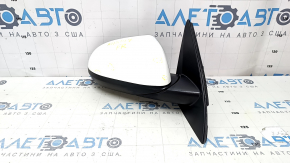 Right side mirror assembly Kia Niro 17-22, 3 pins, white, scratches, sand
