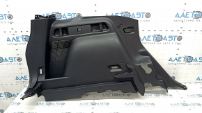 Left fender flare trim for a 2021-2025 Ford Bronco Sport, black, with hooks, scratches