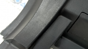 Left fender flare trim for a 2021-2025 Ford Bronco Sport, black, with hooks, scratches