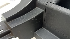 Left fender flare trim for a 2021-2025 Ford Bronco Sport, black, with hooks, scratches