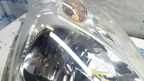 Right front headlight for Nissan Leaf 13-17 halogen, without mounting, white cap, scratches