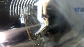 Left front headlight for Nissan Leaf 13-17 halogen, without mounting, white cap, spider web, scratches