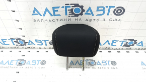 Rear center headrest for Ford Bronco Sport 2021-2025, black leather with gray stitching