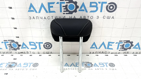 Rear center headrest for Ford Bronco Sport 2021-2025, black leather with gray stitching