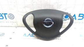 Black steering wheel airbag for the driver's side of the Nissan Leaf 13-15.