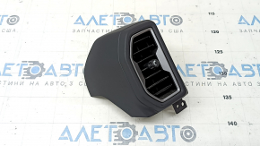 Left front panel air vent deflector for Ford Bronco Sport 21-25, gray with black trim, broken fasteners