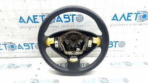 Nissan Leaf 13-17 steering wheel, black leather, heated, scratched, worn, peeling