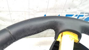 Nissan Leaf 13-17 steering wheel, black leather, heated, scratched, worn, peeling
