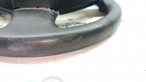 Nissan Leaf 13-17 steering wheel, black leather, heated, scratched, worn, peeling