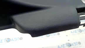 Lower left center pillar trim for a 2021 Ford Bronco Sport, black, scratched, worn, broken mount