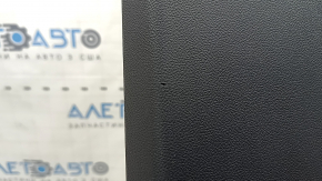Lower left center pillar trim for a 2021 Ford Bronco Sport, black, scratched, worn, broken mount