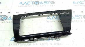 Front panel trim, monitor frame, Kia Niro 17-19 HEV, black gloss, worn