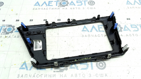 Front panel trim, monitor frame, Kia Niro 17-19 HEV, black gloss, worn