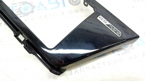 Front panel trim, monitor frame, Kia Niro 17-19 HEV, black gloss, worn