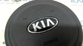 Kia Niro 17-21 black steering wheel airbag, rusty squib, oxidation on the emblem
