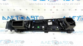 Front panel trim with air vents for Kia Niro 17-19, graphite frame, broken fastener